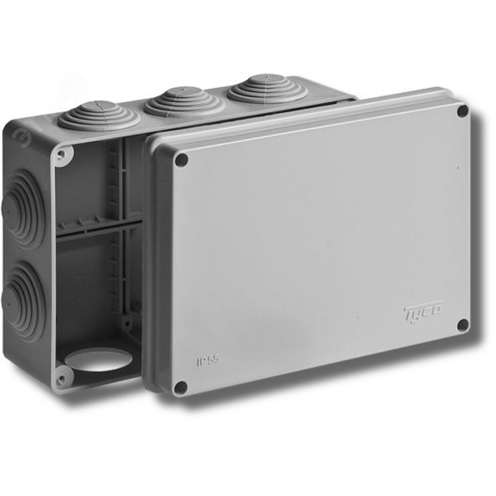 Изображение товара Коробка распределительная ОП 200х140х75мм 10 вводов IP55 Ruvinil