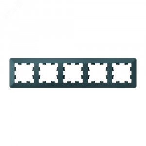 ATLASDESIGN AIR 5-постовая РАМКА, ИЗУМРУД/дымчатый черный ATN220805