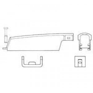 2-229910-1, Инструменты и аппаратное оборудование D-Sub  CABLE CLAMP 50P