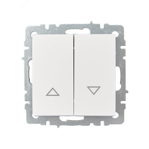 BRITE Выключ. жалюзи 10А ВС10-1-5-БрБ бел. BR-V15-0-10-K01