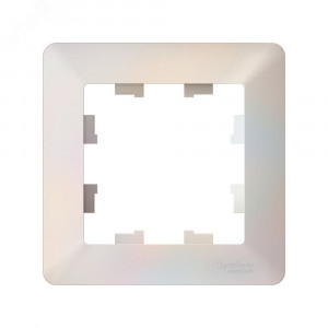 ATLASDESIGN AIR 1-постовая РАМКА, ЖЕМЧУГ/дымчатый белый ATN220401