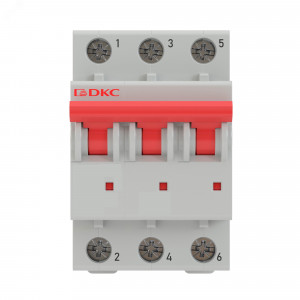 Автоматический выключатель модульный YON MD63 3P 16А C 6kA MD63-3C16-6