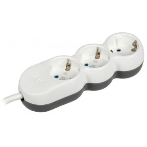 Удлинитель 3х5м с заземл. 16А IP20 Uno У03 2P+PE 250В 3х1.5 WYP53-16-03-05-Z