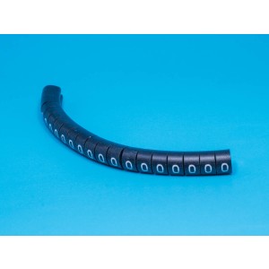 EC-2-0, Маркер цифра 0 d=4,2-6,2мм, черный, упак.20 шт.