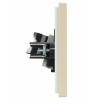 FORTE&PIANO Розетка двойная RJ11+RJ45 кат.5E FP435 ваниль IEK FP-KT20-O-1-K10