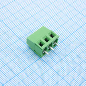 EK508V-03P, шаг: 5.08мм, пров: 2.50мм.кв, 300V, 20A, 3 конт., винт верт., h=13.80мм