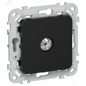 FLITE Розетка TV экранированная проходная тип M РТВм-1-1-2-ФлЧ черный IEK FI-A13-P-K02