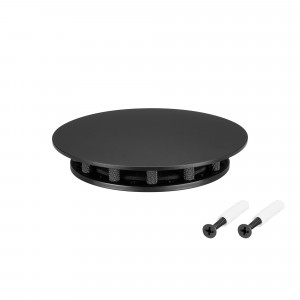 Крепление MOONLIGHT-BASE-ROUND-D13-S Black 045692, Крепление для герметичной ленты MOONLIGHT D13. Материал сталь, цвет чёрный. Размер крышки S (115х115 мм). Подходит для плоских поверхностей. Габариты держателя в сборке 115x115x22 мм. Диаметр основания 90 мм. Изделие укомплектовано: основанием (крепится к