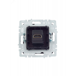 IEK BRITE BASE Графит Розетка HDMI РHDMI-0-БрГ