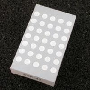 TA12-11SRWA, Светодиодные дисплеи и аксессуары SUPER RED DIFFUSED 5X7 DOT MATRIX