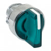 Исполнительный механизм переключателя ХB4 зеленый на 3 положения возвратный без фиксации, с подсветкой с короткой ручк IP65 EKF XB4BD3L-G-65