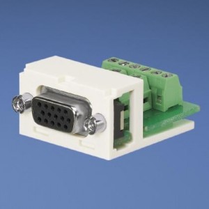 CMD15HDIWY, Соединители с высокой плотностью контактов D-Sub D-Sub Conn 15 Pin HD Off White