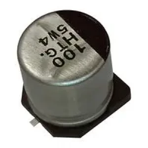 EEETG1H101UP, Конденсатор алюминиевый электролитический 100мкФ 50В ±20% (10 X 10.2мм) для поверхностного монтажа 0.5 Ом 221мА 2000час 125°С автомобильного применения лента на катушке