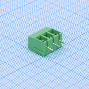 GT300-5.0-03P-14-00, Винтовой клеммный блок с защитой провода, 3 контакта. Серия GT300-5.0