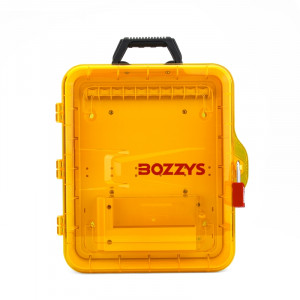 gwrX23A, Станция для хранения портативная, на 10 замков, 6 крючков, размер 408х338х98 мм, цвет – желтый, 1 шт/упак