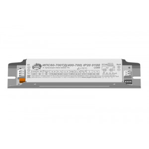 Драйвер ИПС 60-700ТД(400-700) 0100 IP20 ИПС 60-700ТД(400-700) 00, Источник тока для светодиодов