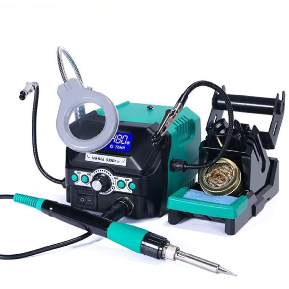 Изображение товара Паяльная станция YIHUA 939D+-III с регулировкой температуры и держателями