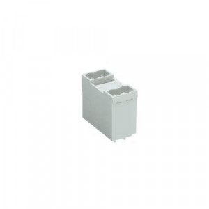 Вилочный разъем на плату 8213 SEG/2/4 G OB, Вилочный разъем, 2 этажа, вертикальный, на плату, шаг: 5.08 мм, 2 полюса, фиксация на плате пайкой, исполнение: с маркировкой, 400V, 10А, цвет: серый