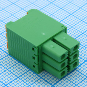 15EDGKNH-3.5-06P-14-00Z(H), Разъемный клеммный блок, 8 контактов. Серия 15EDGKNH-3.5