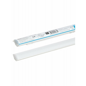 Алюминиевый профиль угловой 1616 (2 м), матовый рассеиватель, 2 заглушки, 4 крепежа SQ0331-0486