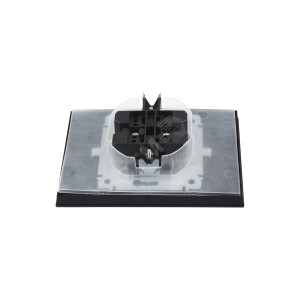 Розетка 2-м СП BRITE РСбш12-3-44-БрЧ 16А в сборе IP44 с крышкой черн. BR-R26-16-44-K02-F