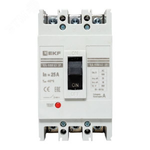 Выключатель автоматический 3п 63/25А 25кА ВА-99М PROxima mccb99-63-25m