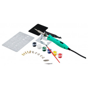 ZD-972M, Набор выжигатель с подставкой со сменными насадками, трафарет и краски