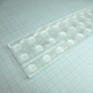 F13853_FLORENCE-Z90, Групповая линза 3x11 под 33 светодиода LG Innotek серий LEMWS36/LEMWH51/LEMWS59/LEMWS68 , офисная диаграмма направленности 92° , эфф=88%, 286x61x8,45 мм