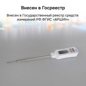RGK CT-105 с поверкой, Цифровой термометр-щуп  от -30°C до 250°C с погрешностью ±0.5°С