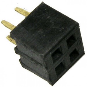 PBD2-4 (PBD2-2X2) 2.00 MM, Гнездо для плат 2.00 мм  PBD2-4 (PBD2-2x2) 2.00 мм, 4 контакта