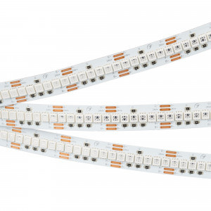 Лента RT-G240-12mm 24V RGB (18 W/m, IP20, 3838, 5m) 028257(2), Гибкая лента LUX, светодиоды smd 3838, 240шт/м (1200шт на 5м), белая плата 12мм, скотч 3М. Цвет RGB. Питание 24V, мощность 18 Вт/м (90 Вт на 5м), угол 120°. Размеры 5000х12x1.9мм. Мин.отрезок 25мм, 6 шт светодиодов. Пакет 5м. Цена за 1м. Рекомендуется уст