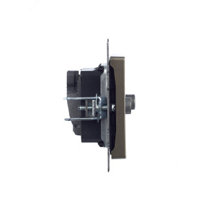 BRITE Розетка двойная TV+SAT РТВ/РСп12-БрШ шампань BR-AF20-O-K37