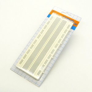 Плата макетная б/пайки GLNO-12 белая, плата макетная без пайки на 840 точек белая