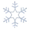 Фигура световая Снежинка цвет белый, размер 55x55 см, мерцающая 501-337