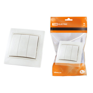 Выключатель 3 кл. 10А белый "Таймыр" SQ1814-0003