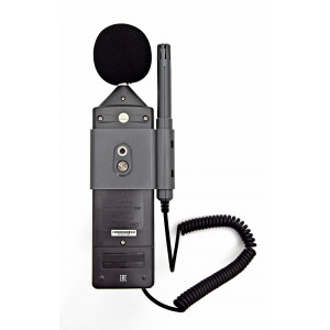 DT-8820, Многофункциональный тестер окружающей среды 4 в 1. Измерение уровня шума 35..130дБ ±3,5 дБ, освещенности: 0,1…20клк ±5%, влажности: 25…95%RH и температуры:−20…50°С±3%, термопара тип К −20…750°С