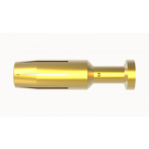 40A-GF-2.5, Розеточный обжимной контакт, для вставок DM,DK, сечение обслуживаемых проводников 2,5 мм кв., номинальный ток: 40A, тип покрытия контактов: золото