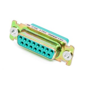 DAMAF15S, Стандартные соединители D-Sub  DSUB 15 F CRIMP FLOA G30 ZIN