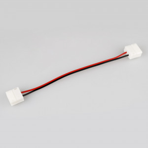 Коннектор выводной FAST-MONO-10mm-L150mm-X2 022311, Двойной коннектор с проводом 15см для соединения 2-х отрезков ГЕРМЕТИЧНЫХ светодиодных одноцветных лент шириной 10мм. Материал - пластик. Максимальный допустимый ток 3А, напряжение до 50 В. Цена за 1шт.