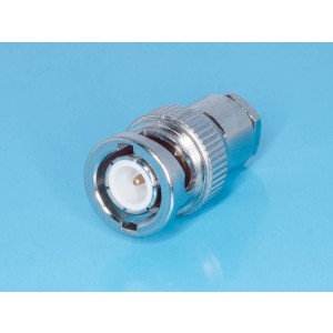 BNC-S58P, Разъем BNC вилка на кабель RG-58,  пайка