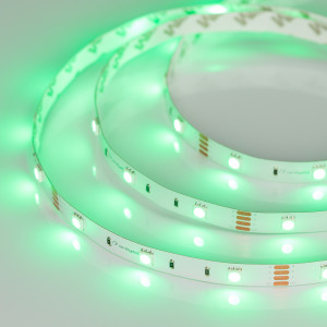 Лента RT-B30-10mm 12V RGB (7.2 W/m, IP20, 5060, 5m) 010596(2), Светодиодная лента RT-B30, открытая. Светодиоды 5060, 30 шт/м (150 шт на 5 м), белая плата, ширина 10 мм, скотч 3M. Цвет RGB, угол 120°. Питание 12V, мощность 7.2 Вт/м (36 Вт на 5 м). Размеры 5000x10x2.2 мм. Мин. отрезок 100 мм, 3 светодиода. Цена за 1 м.