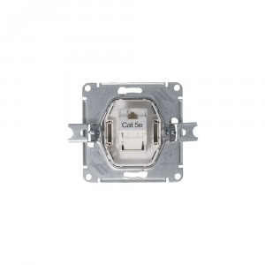 Розетка компьютерная 1-м AtlasDesign RJ45 кат.5E механизм алюм. SE ATN000383