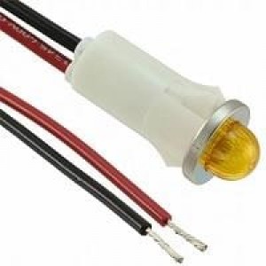 1092M3-125VAC, Светодиодные панельные индикаторы PMI .5in. LED 125V Wire Small Dome Amb