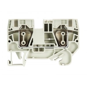 Проходная клемма WKFN 6/35, Проходная клемма, тип фиксации провода: пружинный, номинальное сечение: 6 мм кв., 41A, 800V, ширина: 8 мм, цвет: серый, тип монтажа: DIN35