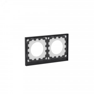 Рамка 2 поста IP44, KANT, черный уголь 7012944