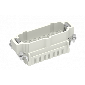 Вилочная контактная вставка SE-016-MC, Вилочная контактная вставка, обжимная фиксация, 16 полюсов + PE, типоразмер 16B, 500V, 16A, (обжимные контакты поставляются отдельно)