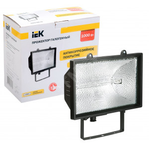 Прожектор ИО1000 галоген. черный IP54 LPI01-1-1000-K02