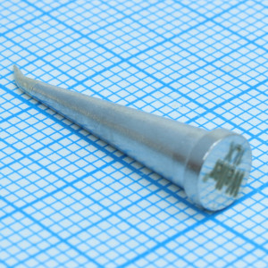 LT 1LX soldering tip 0,2, Жало для паяльника WP80/WSP80/FE75, наклонный 35° длинный конус D=0,2мм, L=25,4мм