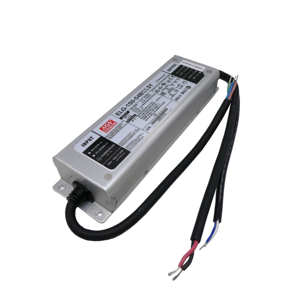Изображение товара Блок питания MEAN WELL ELG-150-54B-3Y, 150Вт, IP67, димминг 3 в 1
