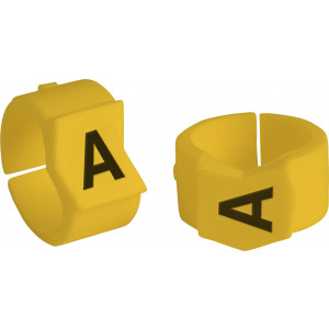 brd333610, SCNG-45-A клипсы жёлтые, 50шт/упак, для провода 11,2-15,0мм диаметра, легенда A